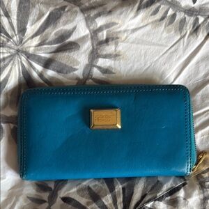 Marc By Marc Jacobs Blue and Gold Wallet